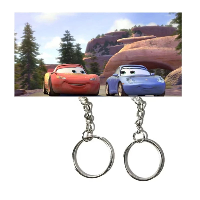 Cute Couple Keychain Hanger Wall Key Holder Home Decor Cartoon Kawaii Key Pendant Backpack Key Ring Storage Rack For Lover Gifts