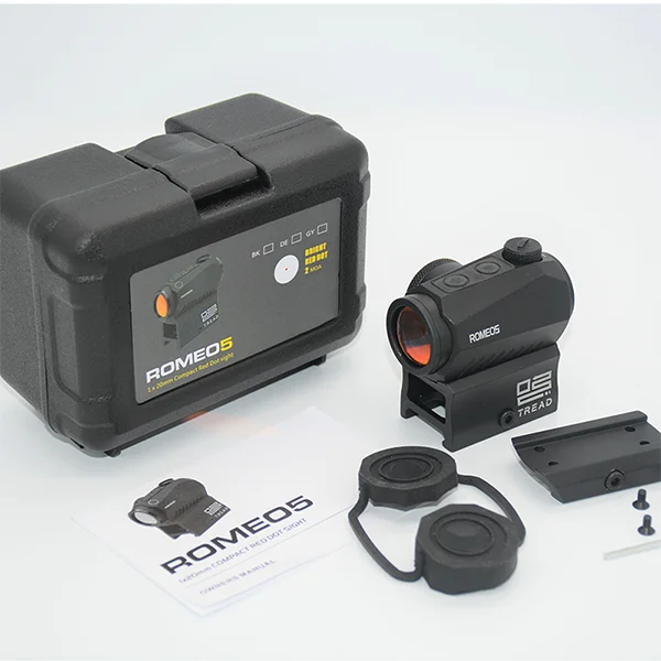 Tactical 1x20mm Reflex Red Dot Sight Riflescope with Free Mount Rails Optic - Blackout Rear Sight for Shield Handguns