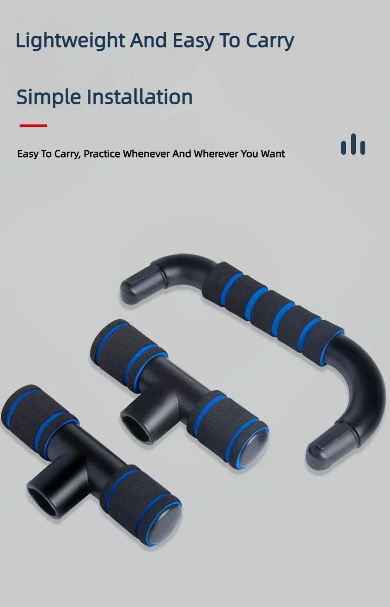 Non-Slip H-Shaped Push Up Bar Gym Handles Home Fitness Equipment for Arm Chest Workout Anti-Skid Support Stand  Fitness  Sport