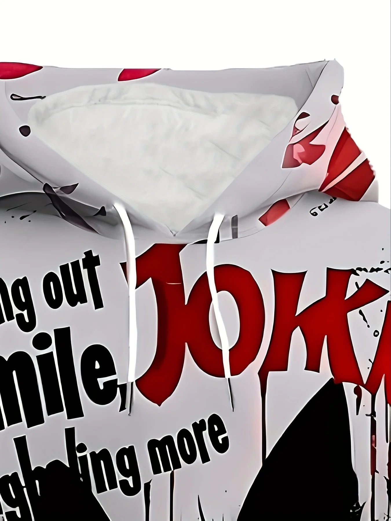 Men's Joker 3D Printed Hoodie - A casual sports, fitness, and outdoor sweatshirt suitable for spring, autumn, and street wear