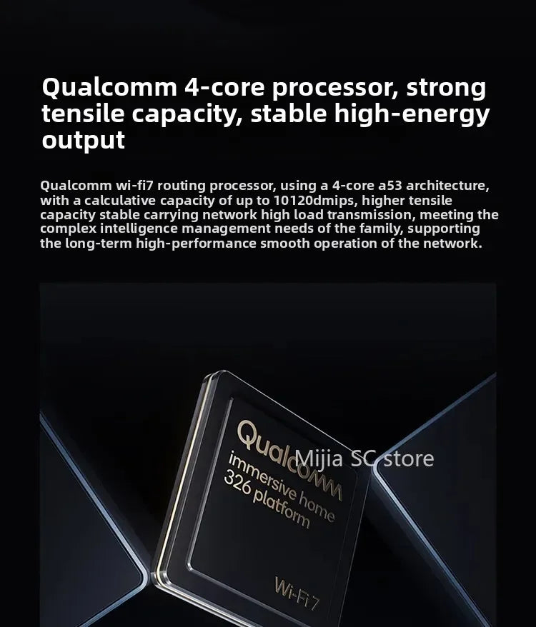 Xiaomi Mijia Router BE6500 WiFi 7 6500M Full 2.5G Network Port 4-core Qualcomm Processor loT Smart Linkage Network Security Home