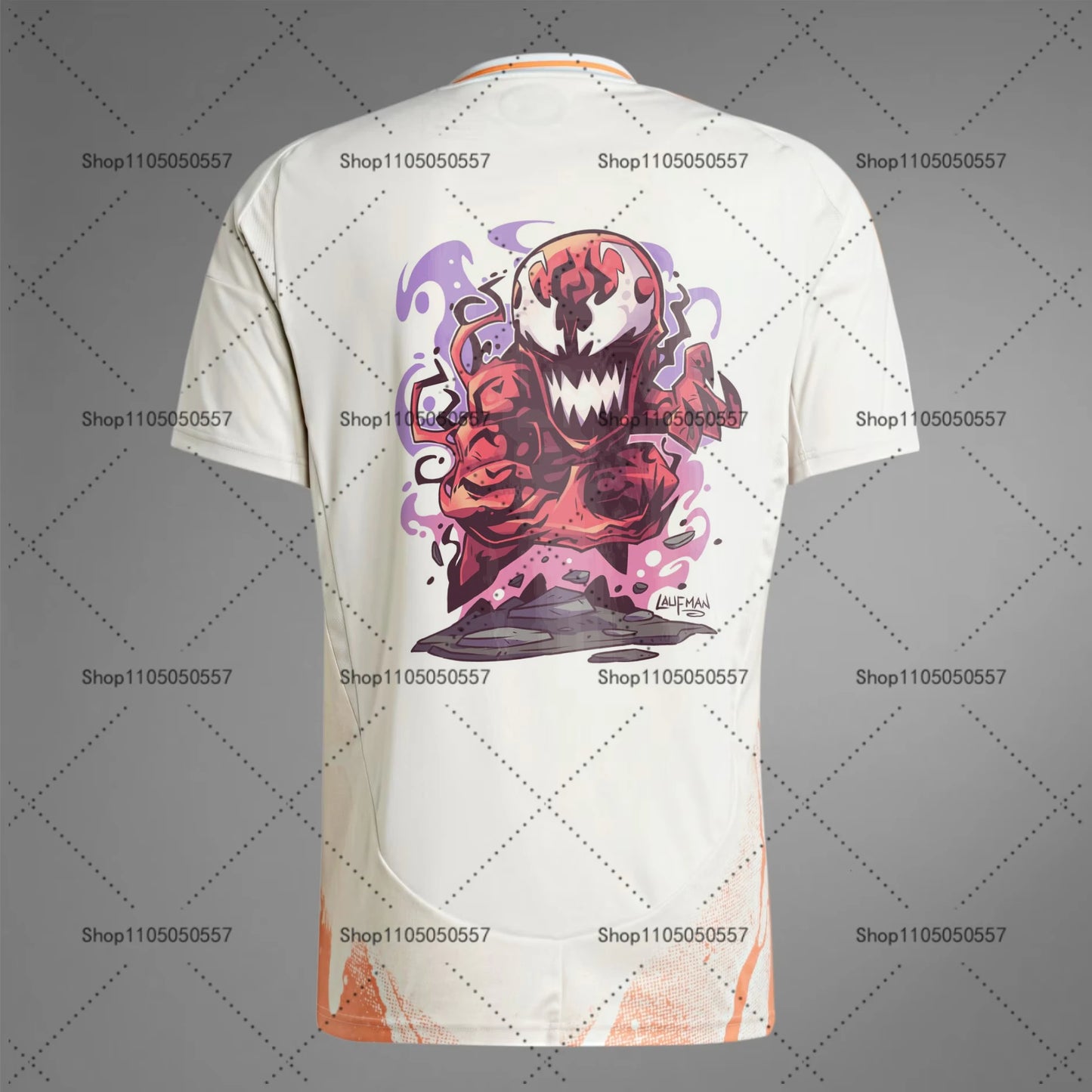 Superhero Soccer Shirt | Features Spider - Man, Venom, Winter Soldier Art | For Marvel Fans & Sports Enthusiasts