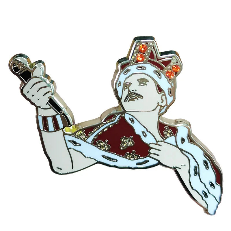 Pin Club | Music CD Rock Enamel Classic Queen Custom Metal Badge High Quality Brooch Hat Clothes Party Accessorie Gift Wholesale