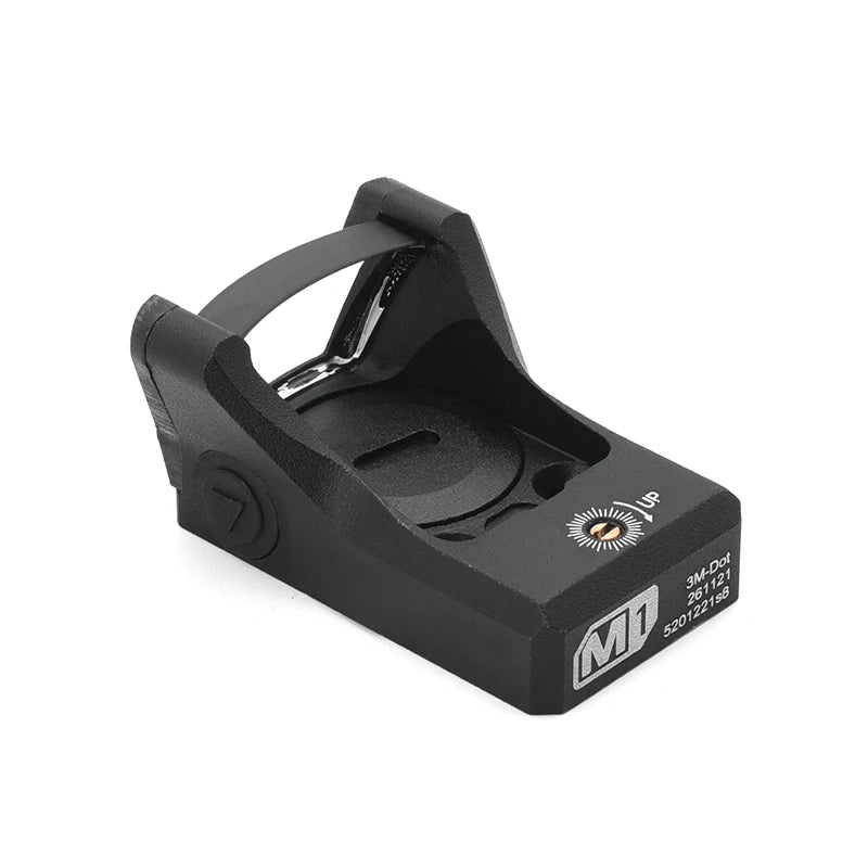 Tactial M1 Green/Red Dot Sight 3MOA with Full Original Markings Airsoft Optics with 20mm Rail and Universal Glock Mount Plate