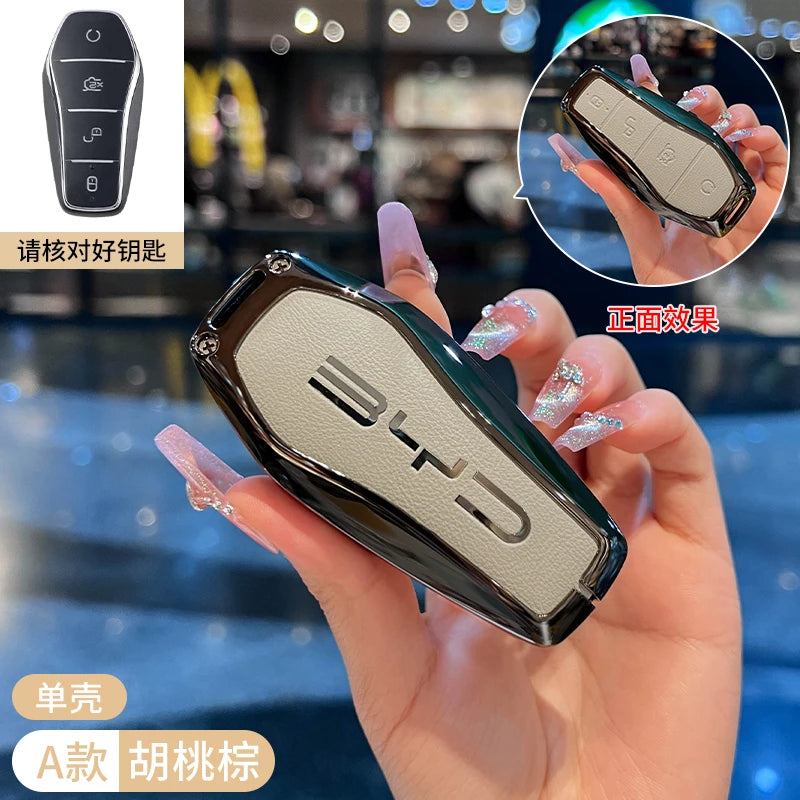 Car Accessories Key Case Holder Cover Buckle For BYD Atto 3 Han EV Dolphin Durable Second Song Pro Tang Dm QIn PLUS MAX Yuan