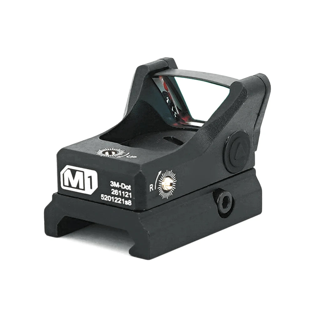 M1 Open 3MOA Green Or Red Dots Sight With Full Original Marking Tactical Airsoft Optics With 20mm Rail And universal mount