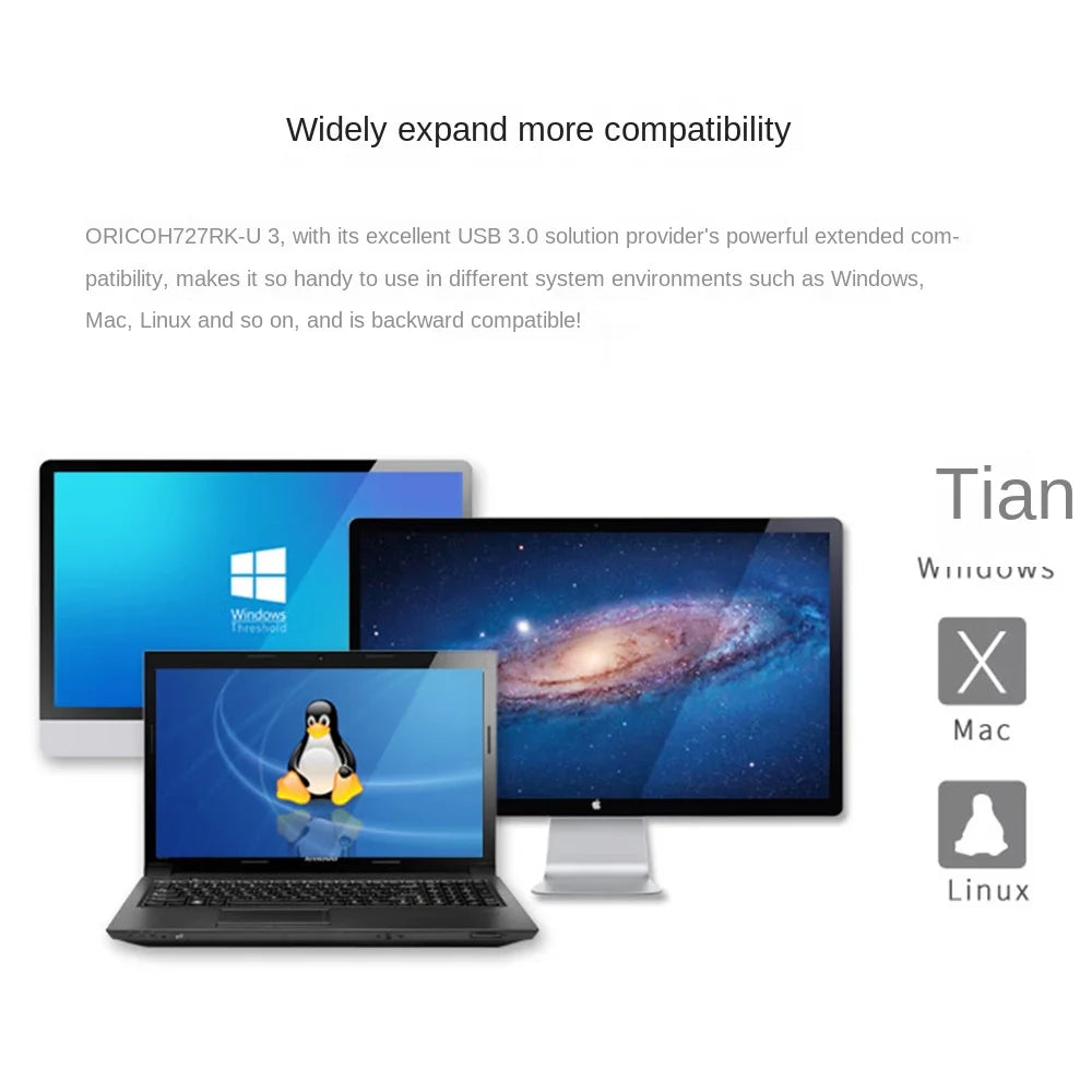 ORICO USB HUB Multi USB 3.0 Splitter,7 Ports USB 3.0 HUB,5Gbps, High Speed,OTG Adapter for PC,Computer Accessories,Macbook Pro