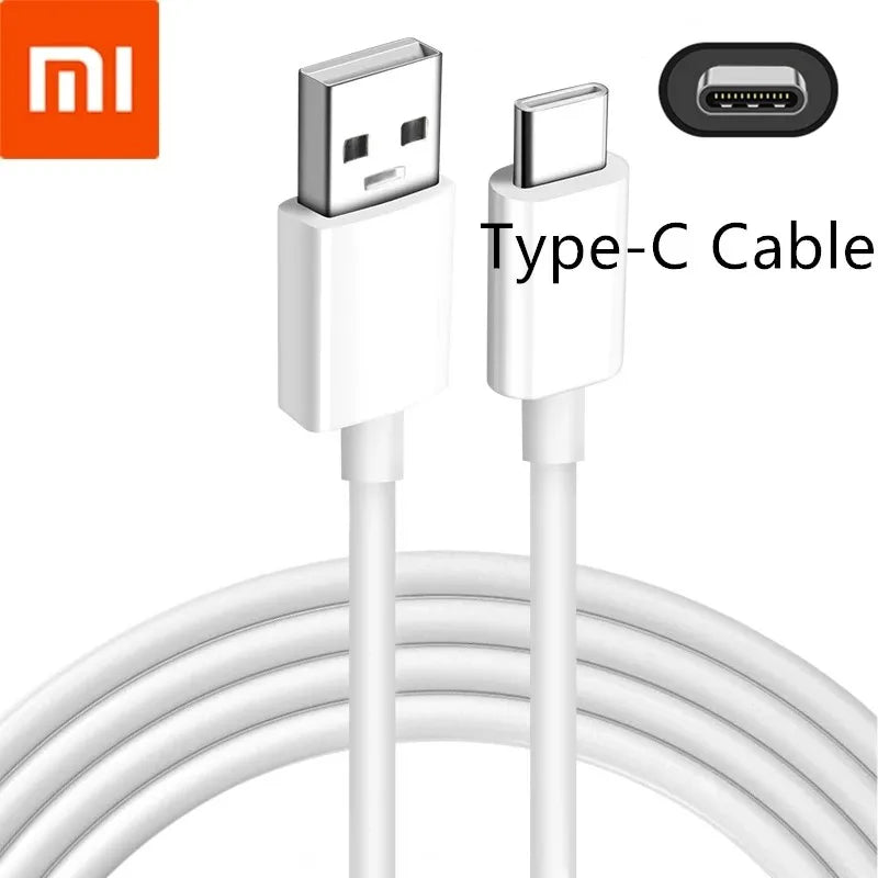 Original Xiaomi 18W Charger Fast Charge QC 3.0 EU Adapter For Redmi 12 10C 13R 12R Note 8 Pro 9 9T Poco M3 C40 Usb Type C Cable