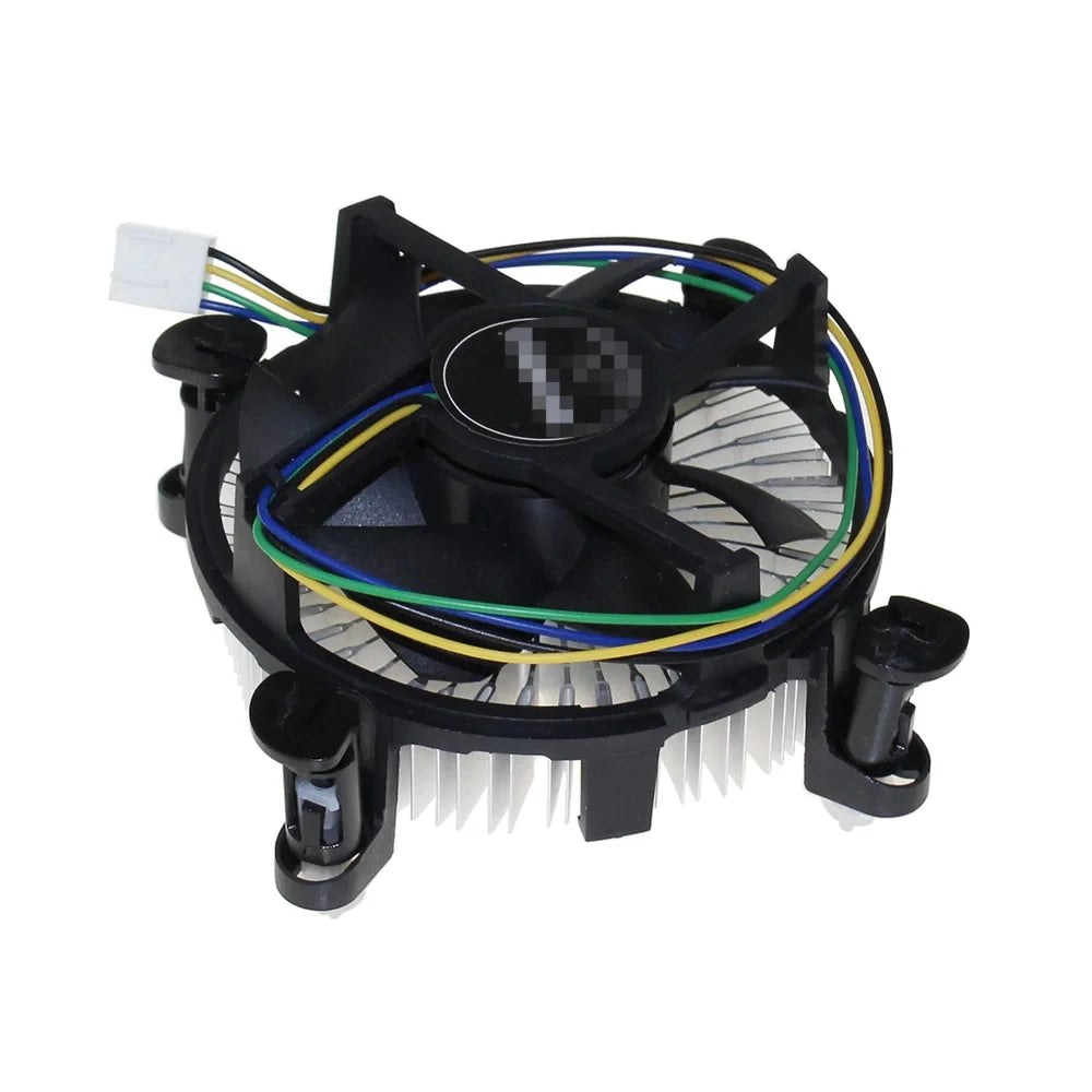 CPU Cooler Aluminum With 3.5-Inch Fan, 4-Pin Connector For Office PC Computer Intel Core I3/i5/i7 Socket 1150/1155/1156