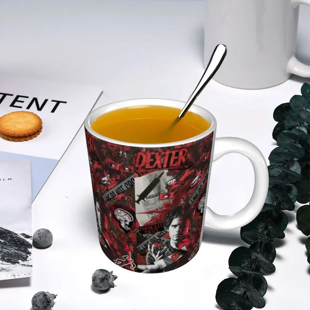 Customized Dexter Morgan Mugs DIY Movie Ceramic Milk Tea Coffee Cup