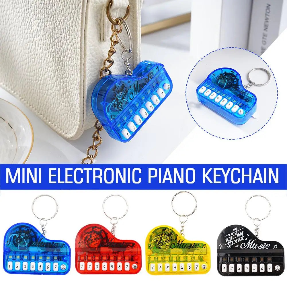 Piano Keychain Musical Instrument Toy Portable Mini Playable Keyboard Piano Jewelry Friend Music Gift Keychain Lover Electr I1K9