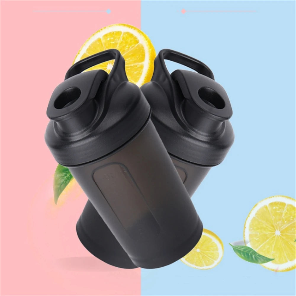1pc Protein Powder Shaker Bottle 300ml Portable Mixing Cup  Leak Proof Water Bottle for Gym Outdoor Fitness Training Sport