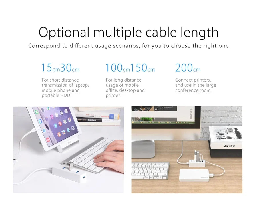 Orico USB 3.0 HUB 5Gbps Dock Station Usb Hub for Mouse Keyboard Compatible with MacBook Pro Air Laptop Desktop PC Splitter