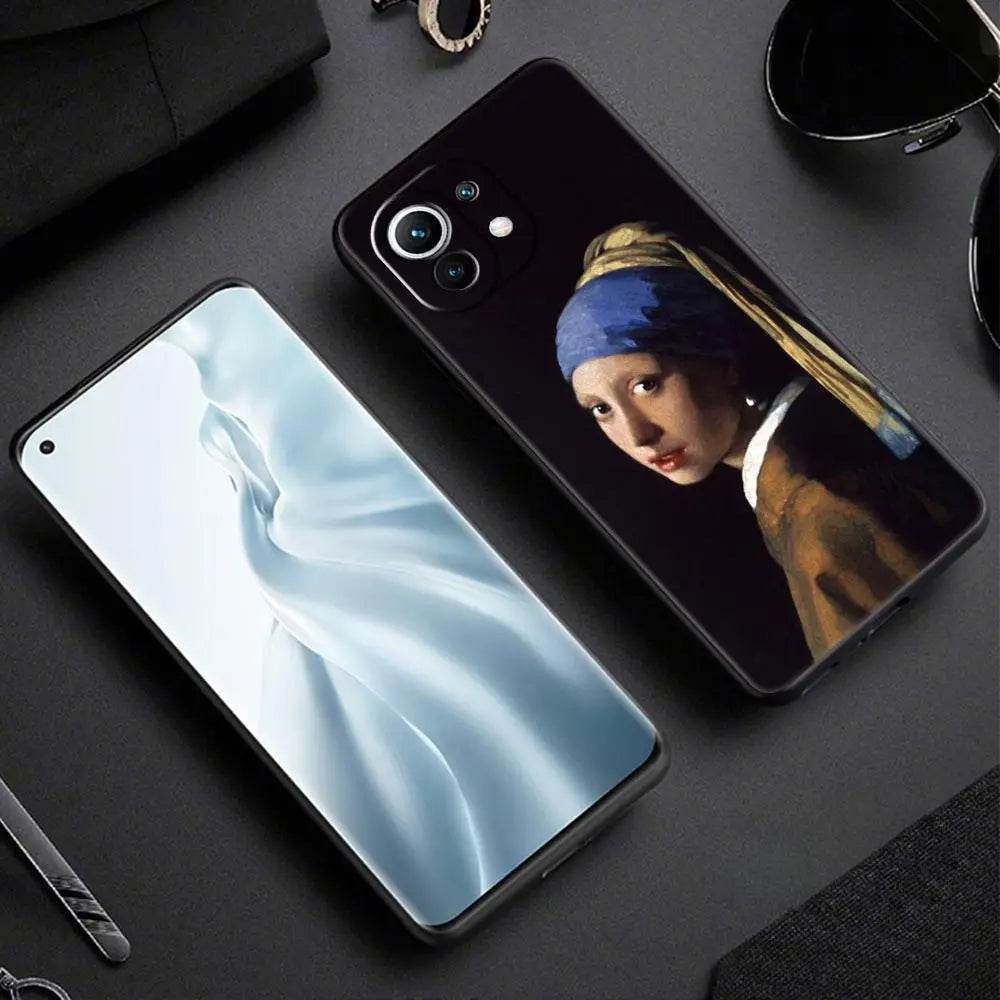 Mona Lisa Van gogh Oil Painting Art Case For Xiaomi 13 12 11 Lite 12T 11T 10T 9T Mi Poco X5 M4 M3 X4 X3 Pro F5 F4 F3 GT 5G Cover