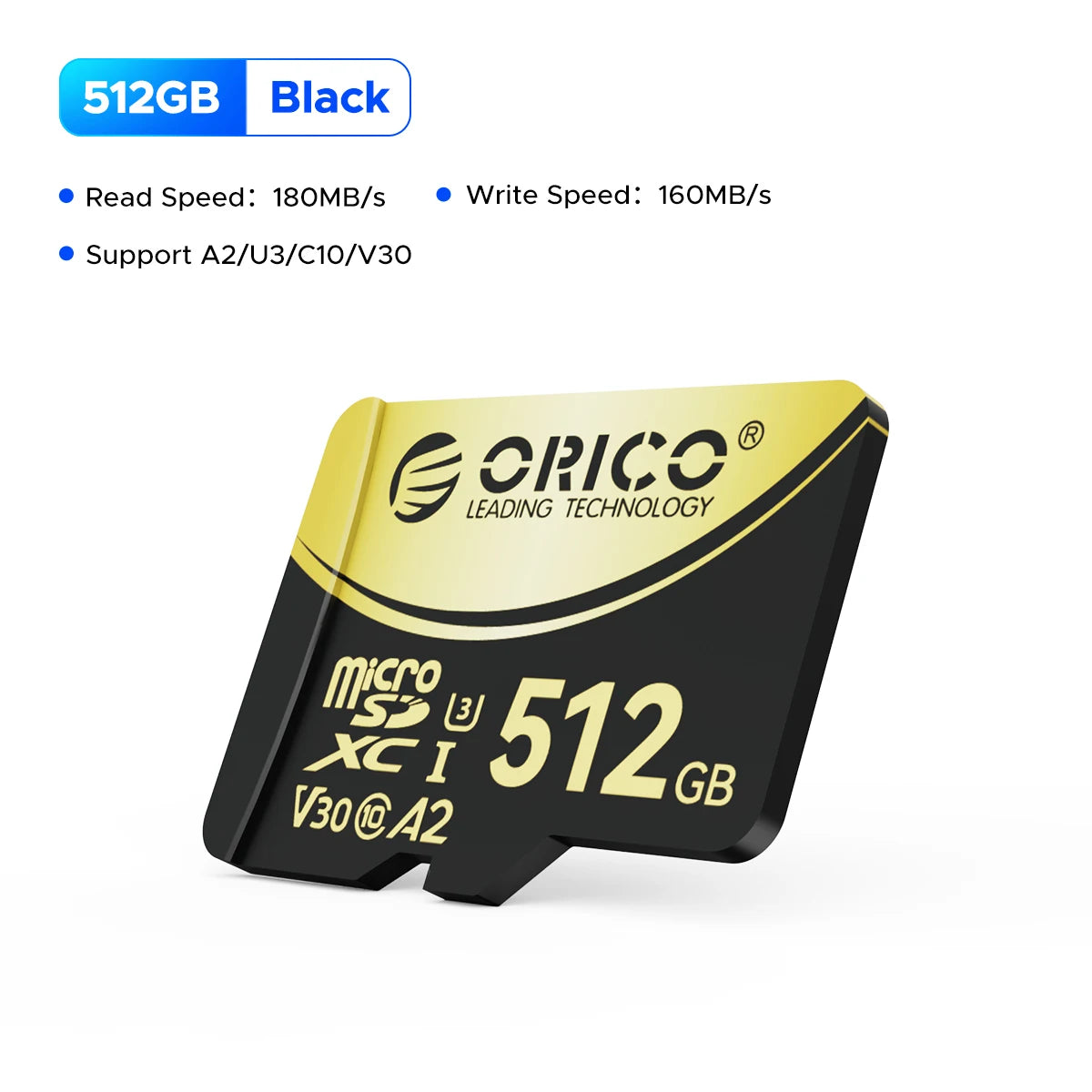ORICO High Speed Mini SD Memory Card 512GB 256GB TF Memory Card Micro SD Card Full HD 4K Up to 180 MB/s Flash Usb Pen Drive Card