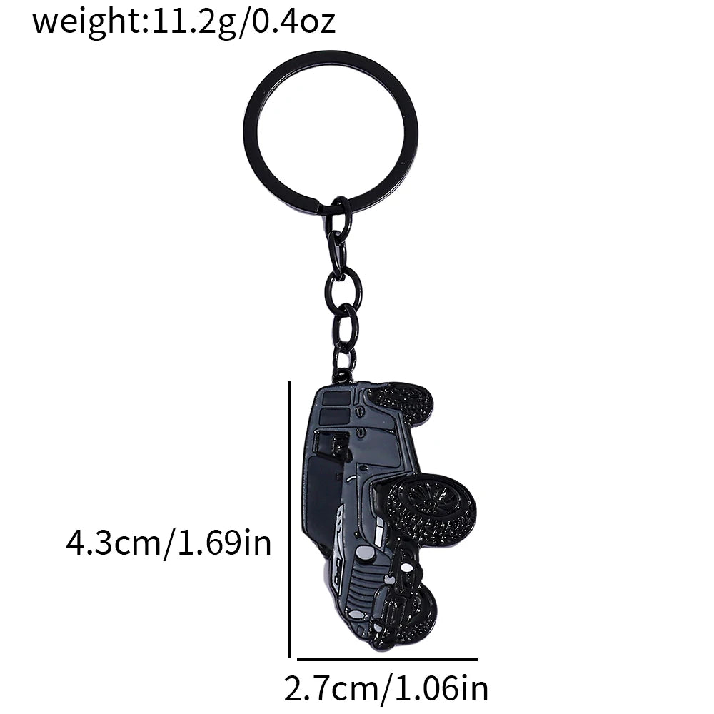 1/2pcs，Keychain with Car Styling, Combining Off-Road Style and Metallic Texture