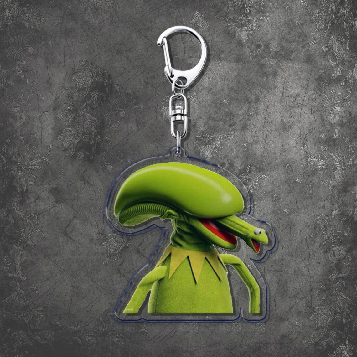 Horror Scary Classic Movie Keychain Key Chain Ring for Bag Xenomorph Sci Fi Keyring Jewelry Gamer Fans Gaming Gift