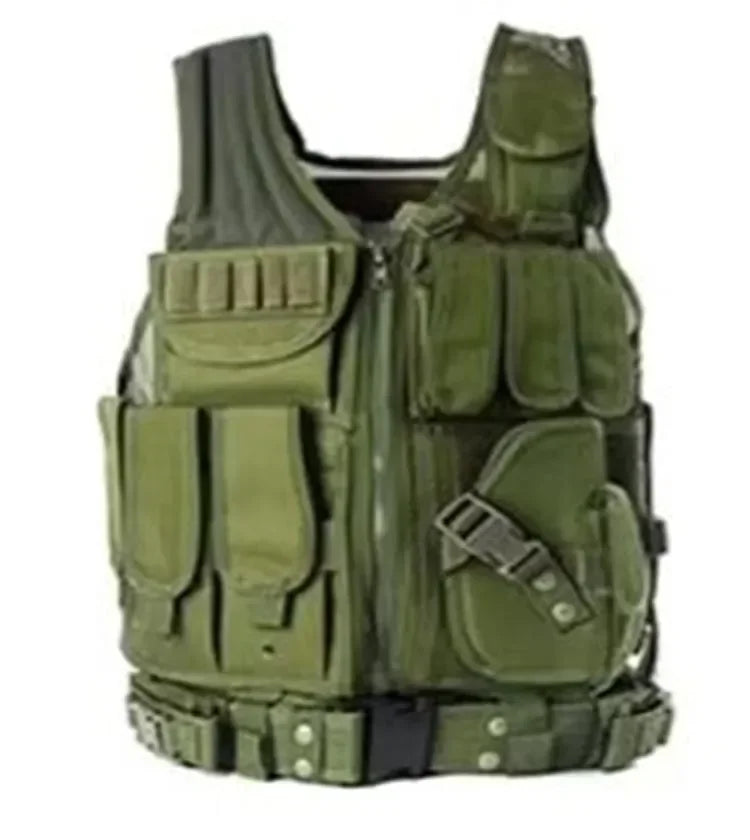 Multifunctional Military Tactical Vest Anti Puncture Clothing Mesh Breathable Summer CS Tops Outdoor Protective Clothing