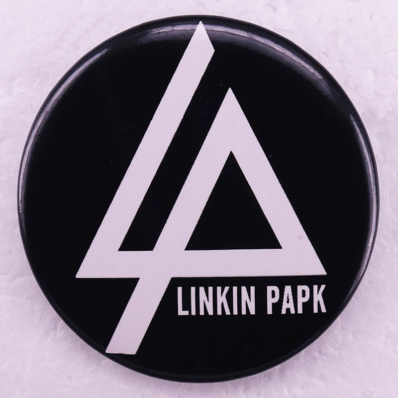 American Rock Band Pinback Button Music Lover Pin Tinplate Badge Fans Jewelry 58MM