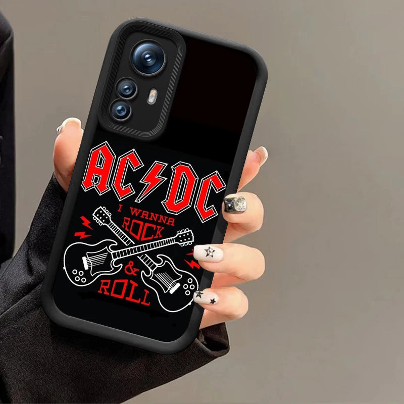 Rock Band A-Ac Music D-Dc Phone Case For Xiaomi 11 12 13 Lite 12T 13T 14T Pro Redmi A1 A2 Plus A3 9A 9C 9T 10C 12C 13C 5G 14C