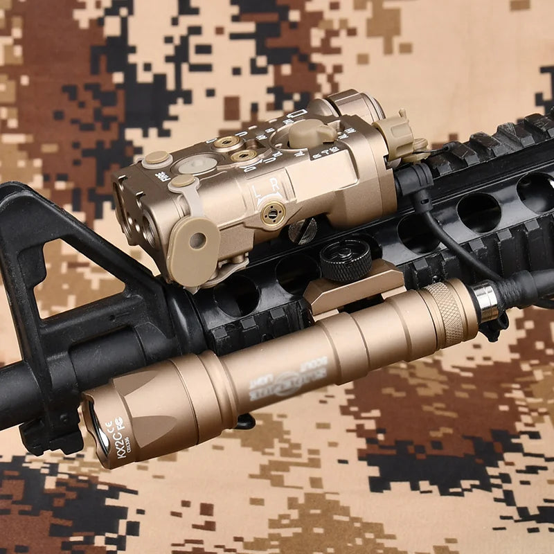 Tactical Metal NGAL Red Dot Green Blue Indicator Surefir M300A M600C Dual Function Switch Fit 20mm Rail Airsoft Hunting Laser