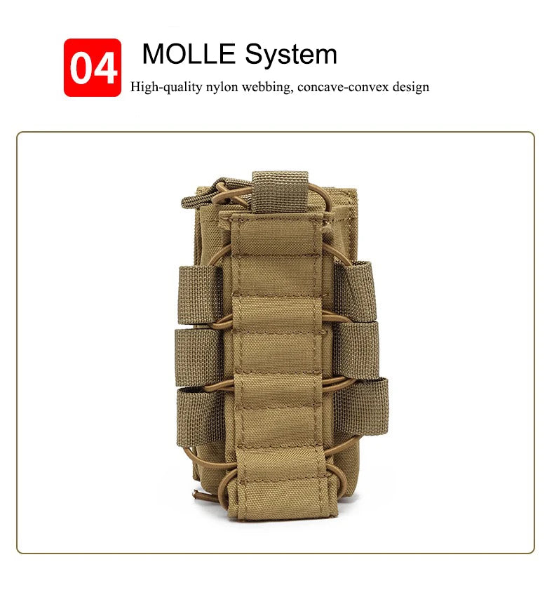 Military Tactical Vest Chest Rig with Adjustable Straps & Large Capacity Pouch for Outdoor Adventure & Tactical Missions