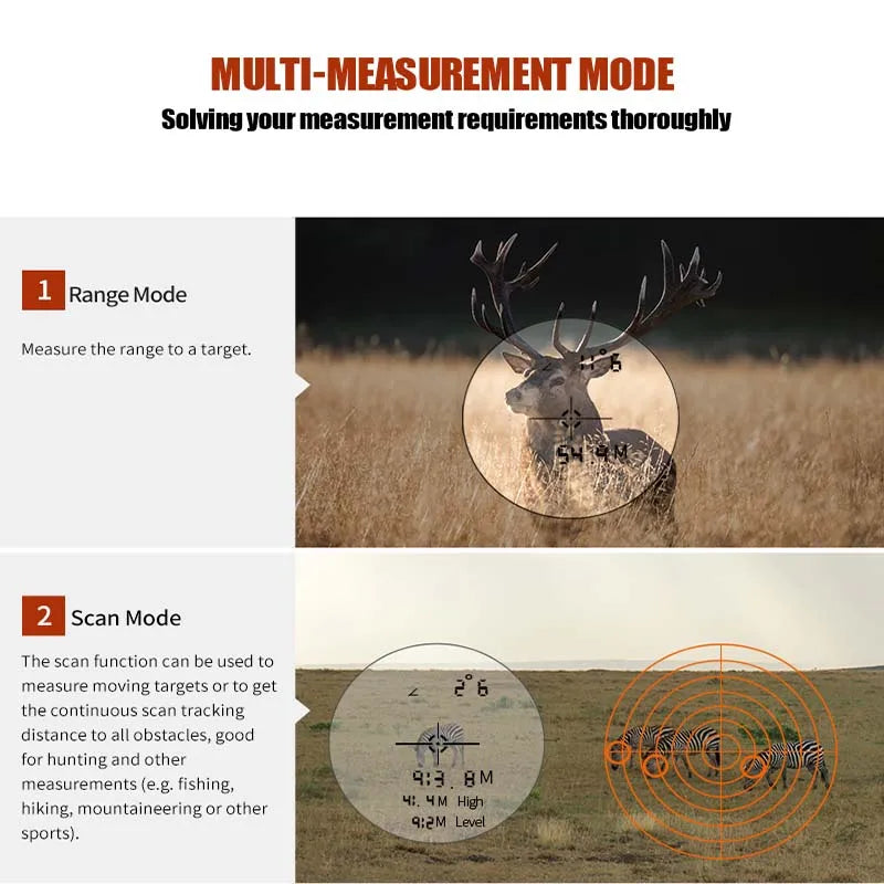 Hunting Laser Rangefinder 1000m Hunting Range Finder with Target Acquisition Technology Clear Accurate Rangefinders for Hunters