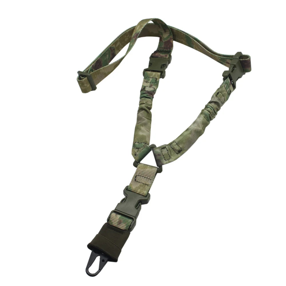 Tactical Single Point Rifle Sling 1 Point Airsoft Heavy Duty Rifle Sling Combat Shooting Gun Sling Hunting Strap