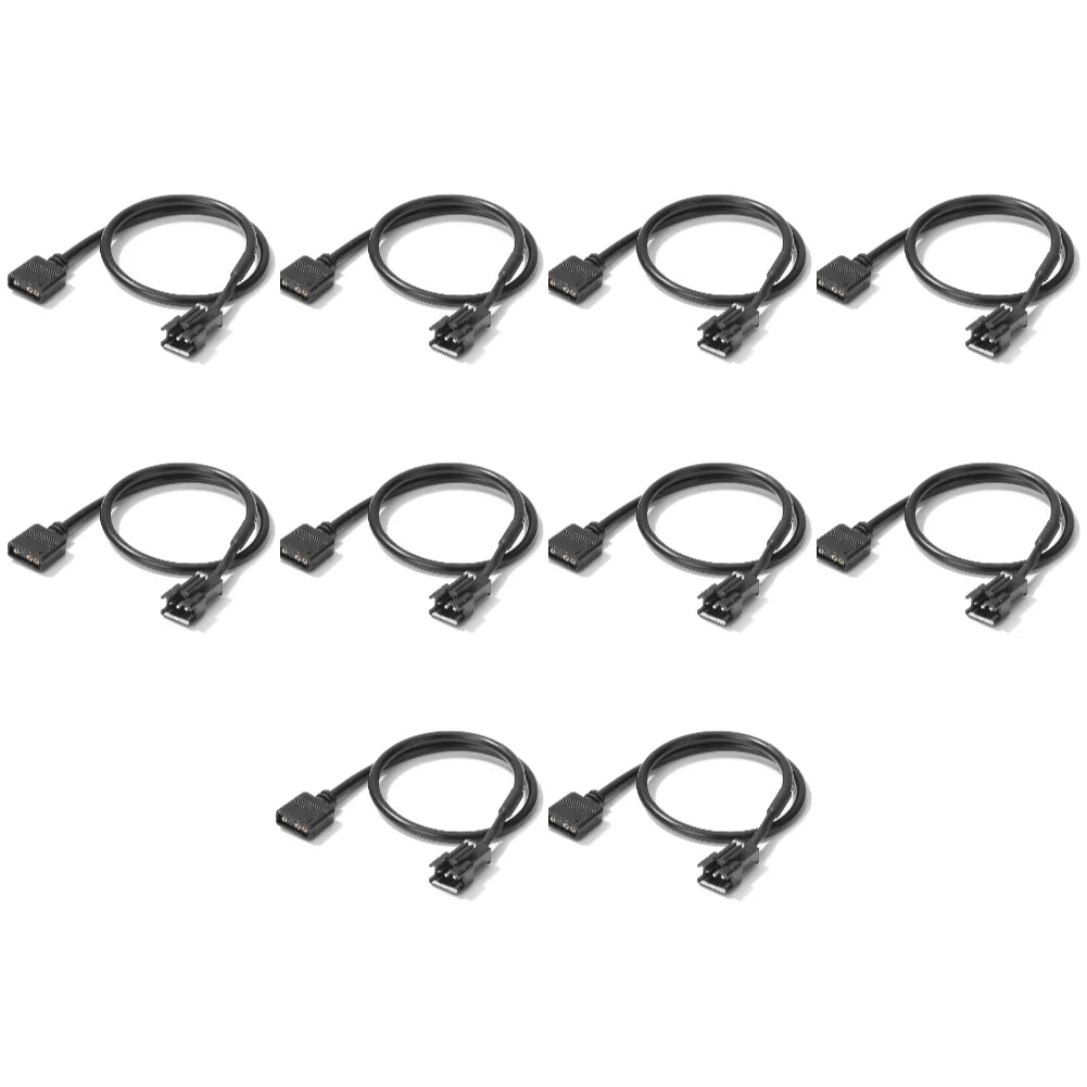 30cm 5V 3 Pin / 12V 4 Pin Motherboard RGB Adapter Conversion Cable Converter Cord for PC Computer LED Light Strip SM Wire Line