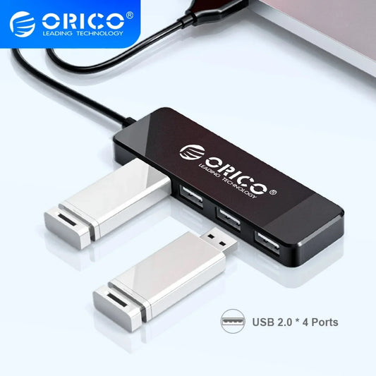 ORICO Mini USB HUB Multi 4 Port High Speed USB 3.0 2.0 Splitter Portable OTG Adapter For Computer Laptops Tablet PC Accessories