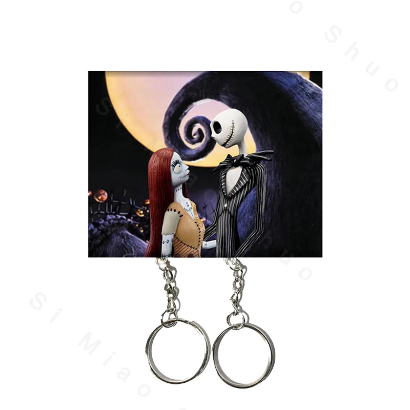 Key Holder Cute Couple Keychain Hanger Wall Home Decor Keyring Pendant Acrylic Nomagnetic Refrigerator Sticker Key Storager Gift