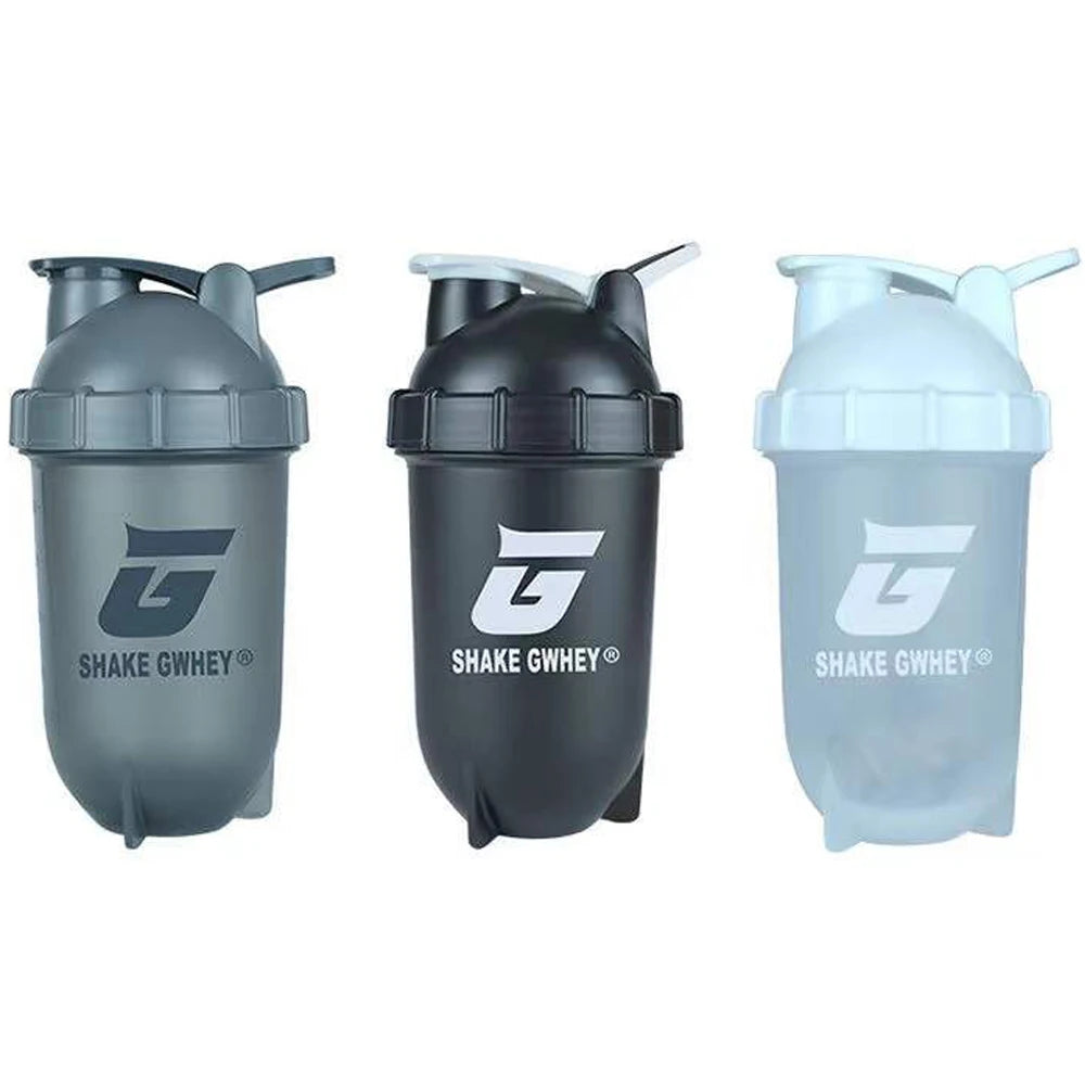 500ML Protein Shaker Water Bottle Sport Shaker For Protein Powder Mixing Fitness Gym Bottle Plastic Shaker Bottle Mixer Cup