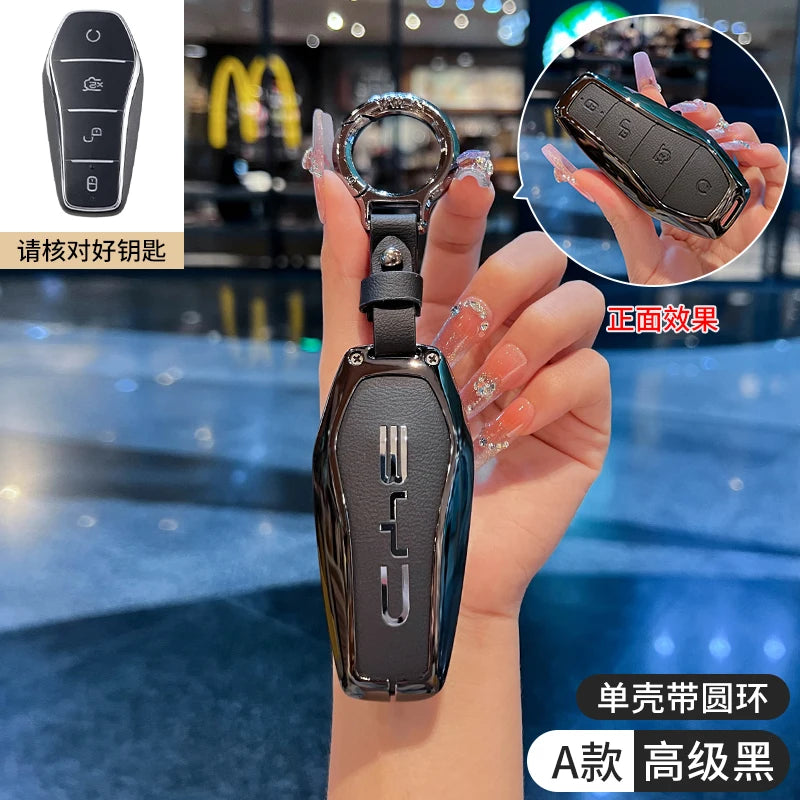 Car Accessories Key Case Holder Cover Buckle For BYD Atto 3 Han EV Dolphin Durable Second Song Pro Tang Dm QIn PLUS MAX Yuan