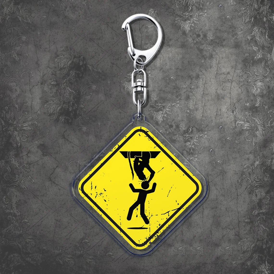 Horror Scary Classic Movie Keychain Key Chain Ring for Bag Xenomorph Sci Fi Keyring Jewelry Gamer Fans Gaming Gift