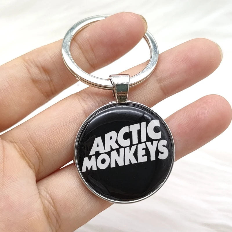 Popular Classic Rock Band Alloy Keychain Fashion Music Singer Song Pendant Key Chain Jewelry Wholesale