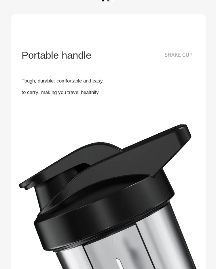 Portable Protein Shaker 500ml Fitness Bottle with Wire Whisk Ball for Fitness Enthusiasts Athletes Very For Outdoor Gym