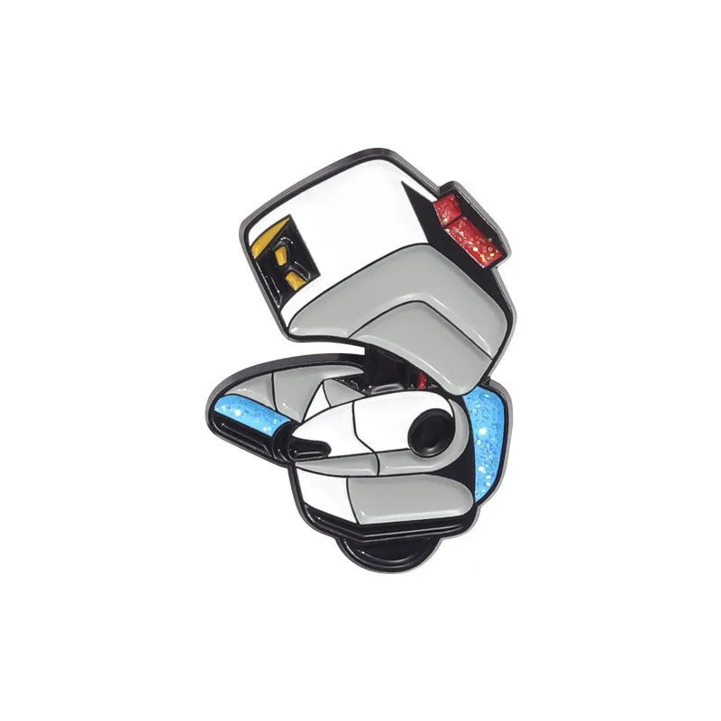 Classic Cartoon Movie Walle Eve Robot Enamel Pins for Backpack Bag Metal Brooch Badges Gifts for Fans Collection