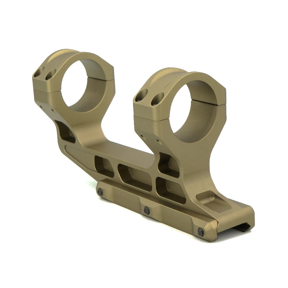 Tactical Fast  LPVO Scope Mount 30mm Tube With Offset Mount Plate For Red Dot Sight ,FDE And Black Color