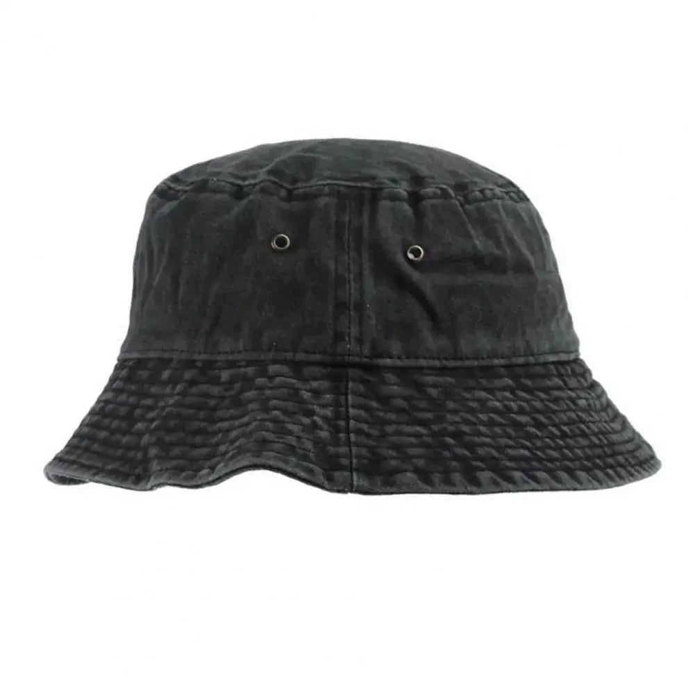 Casual Men Women Hip Hop Fisherman Hat Fishing Cap Washed Denim Fisherman Hat Folding Hip Hop Fisherman Hat for Autumn
