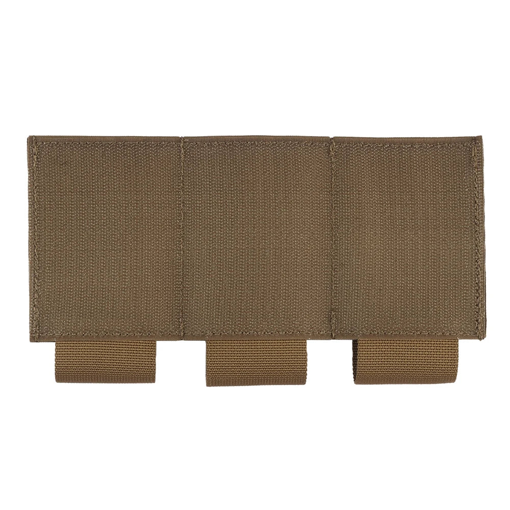 Tactical triple magazine pouch, shooting vest insertable magazine bag, 5.56 7.62 M4 M16 AK rifle mag pouch and magazine holder