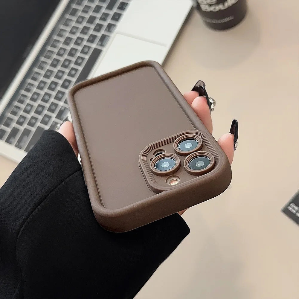 Liquid Silicon Phone Case For iPhone 11 Funda iPhone 16 17 Pro Max 13 14 15 12 7 8 Plus 17 Air 16promax 15promax Carcasa Cover