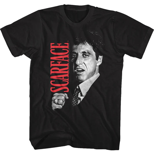 Scarface Tony MontanaT-Shirt Movie Joint Scarface Pacino Men's T-Shirt Comfortable and Breathable Y2K