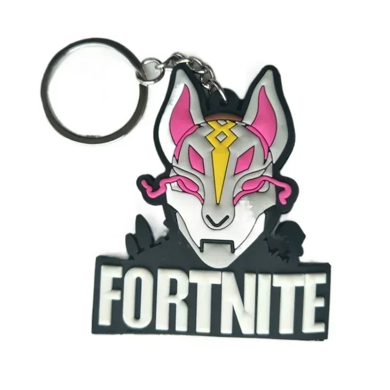 Fortnite Pvc Key Chain Cute Couple Bag Car Keychain Pendant Accessories Children's Toys Birthday Gift