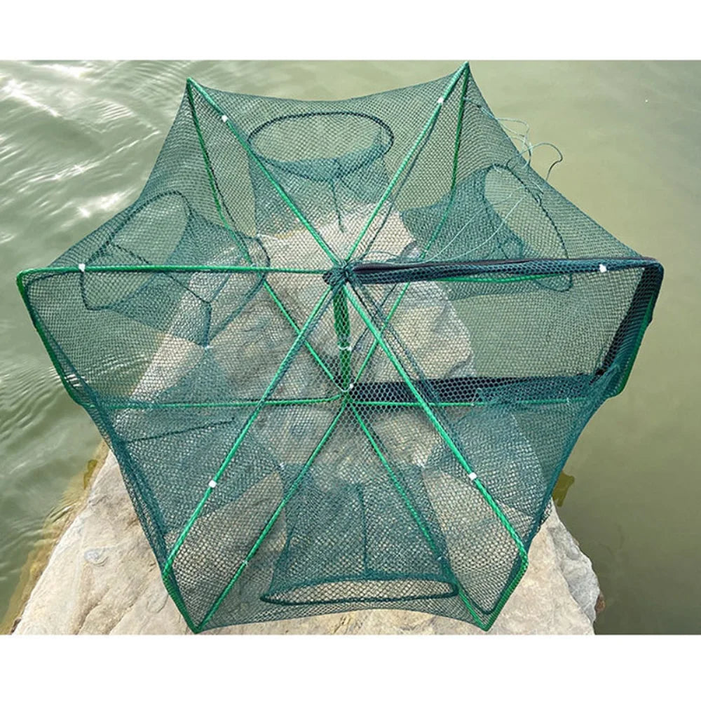 Mesh For Fishing Net/Tackle/Cage Folding Crayfish Catcher Casting/Fish Network Crab/Crayfish/Shrimp/Smelt/Eels Traps fishing