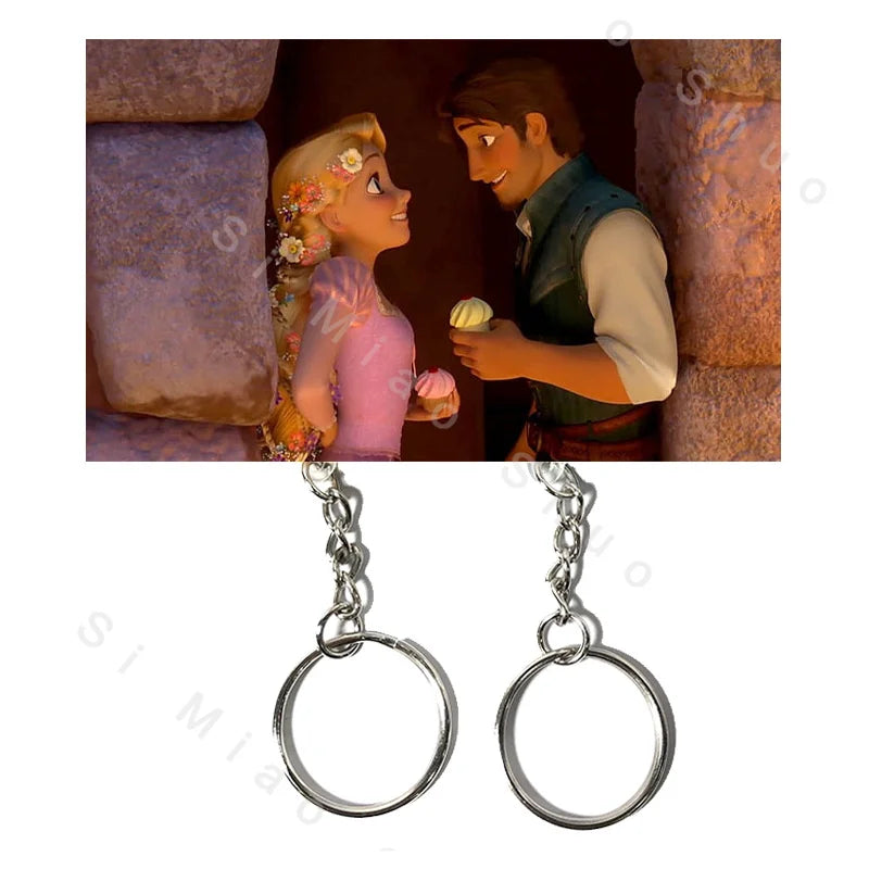 Key Holder Cute Couple Keychain Hanger Wall Home Decor Keyring Pendant Acrylic Nomagnetic Refrigerator Sticker Key Storager Gift