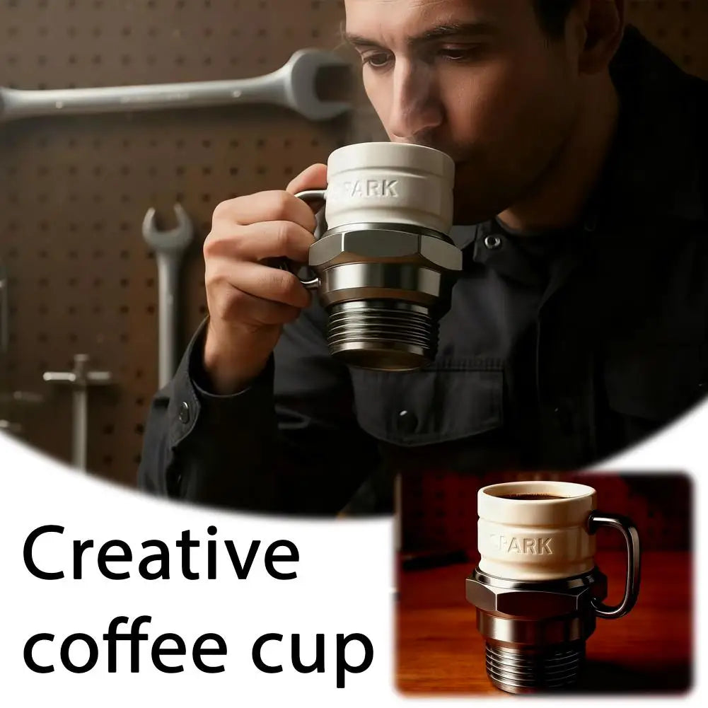 Spark Plug Mug, Engine Spark Plug Design, Novelty Coffee Mug, personalized automotive coffee mugs