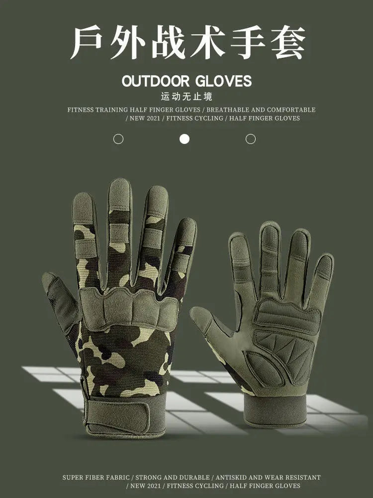 Tactical Gloves Touchscreen Sports Fitness Hunting Full Finger Hiking Gloves Protective Gear Special Gloves