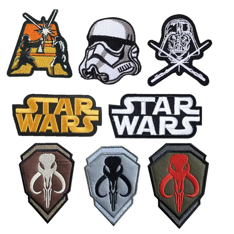 Star Wars Mandalorian Jedi Knight Badge Anime Cartoon Embroidery Fashion Velcro Tactical Clothing Patch Accessories Gift