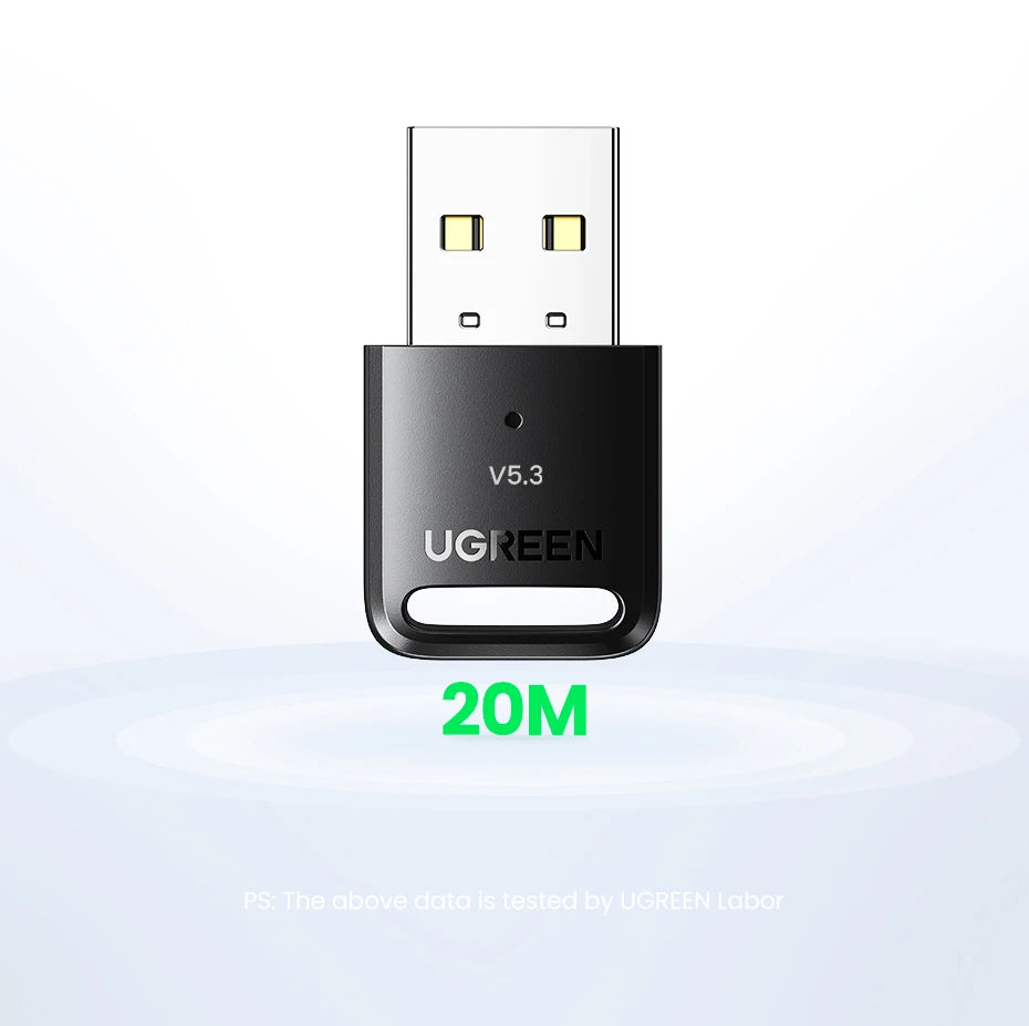 UGREEN 2 in 1 USB Bluetooth 5.4 Dongle Adapter for PC Speaker Wireless Mouse Music Audio Receiver Transmitter Bluetooth 5.0