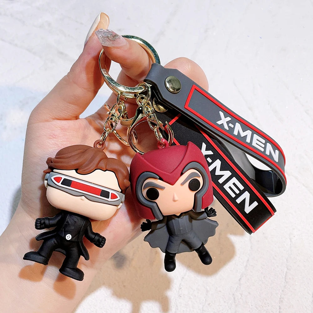 Cartoon The Avengers Keychain Venom Keyring Keys Holder Gifts for Friends